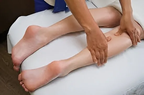 Professional sports massage by male therapist